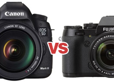 FUJIFILM X-T1＋56mm F1.2 vs Canon EOS 5D mark III＋85mm F1.2