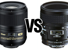 新旧マクロレンズ対決 Nikon AF-S Micro NIKKOR 60mm f2.8G ED vs 
