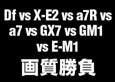 Df vs X-E2 vs α7R vs α7 vs GX7 vs GM1 vs E-M1