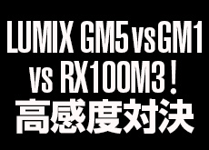 LUMIX GM5 vs GM1 vs RX100M3！高感度(ISO 3200)対決！