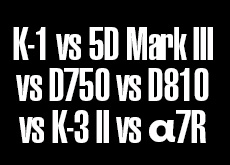 PENTAX K-1 vs 5D Mark III vs D750 vs D810 vs K-3 II vs α7R！高感度画像比較。