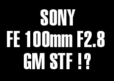ソニー FE 100mm F2.8 GM STF （SEL100F28GM）