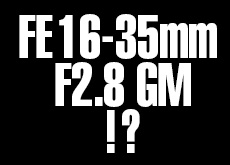 FE 16-35mm F2.8 GM
