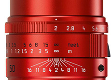 ライカが世界限定100本の「ライカ アポ・ズミクロンM F2.0/50mm ASPH. レッド」を発表。