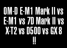 OM-D E-M1 Mark II vs E-M1 vs 7D Mark II vs X-T2 vs D500 vs GX8
