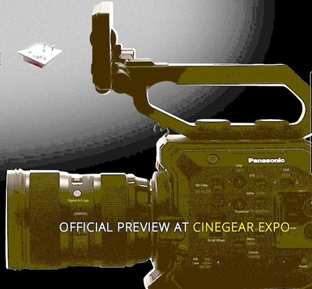 NAB2017でパナソニックが発表した布が被った謎のカメラは、EFマウント機の模様。