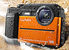 パナソニックEVF付の防水・耐衝撃のタフネスカメラ「LUMIX FT7」