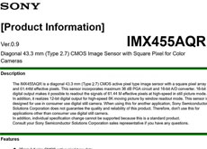 ソニーのもう一つの6000万画素8Kセンサー「IMX455」