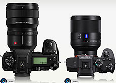 ソニーとパナソニックのフルサイズミラーレス用レンズ「24-105mm F4」と「50mm F1.4」の比較。