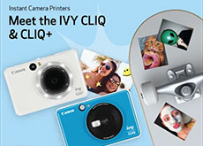 キヤノンのインスタントプリンター付カメラ｢IVY CLIQ｣と｢IVY CLIQ+｣