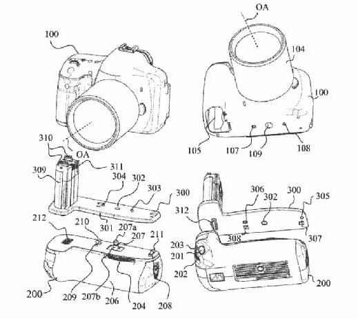 キヤノンがアダプターを使って様々なカメラに装着可能な縦位置グリップを開発中！？