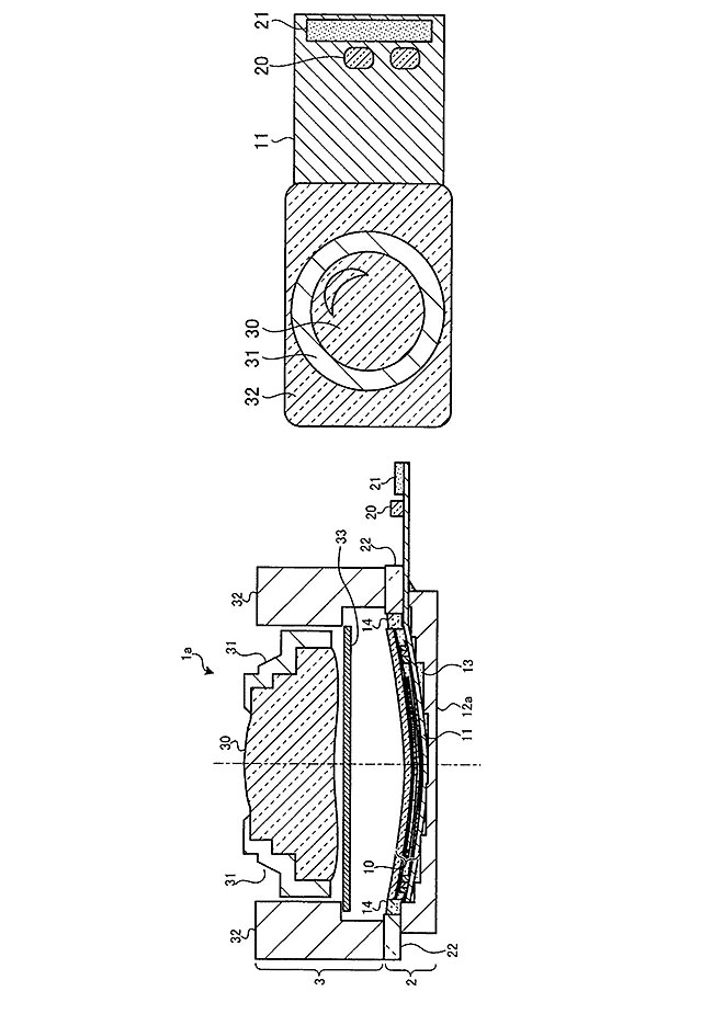 ソニーの曲面型センサーの製造方法についての特許