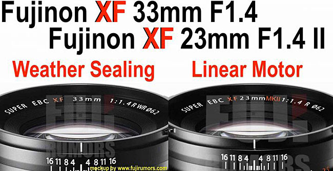 富士フイルム「XF33mmF1.4」と「XF23mmF1.4 II」は、防塵防滴でリニアモーターAFを搭載する！？
