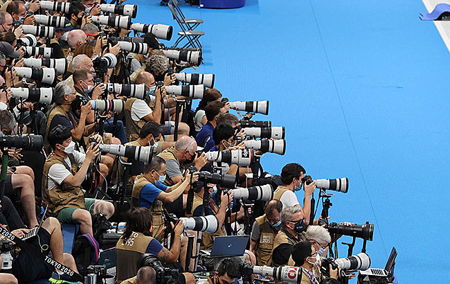 東京2020オリンピックでの報道用カメラ使用率トップはキヤノンだった模様。また「EOS R3」はプロフォトグラファーのテスト撮影で高評価だった模様。