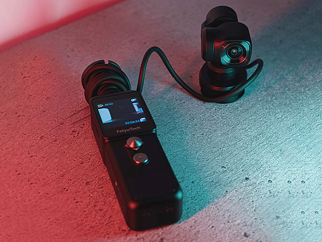 カメラとモニターが分離するジンバルカメラ「Feiyu Pocket 2S」が登場