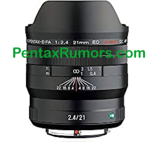 HD PENTAX-D FA 21mmF2.4ED Limited DC WR