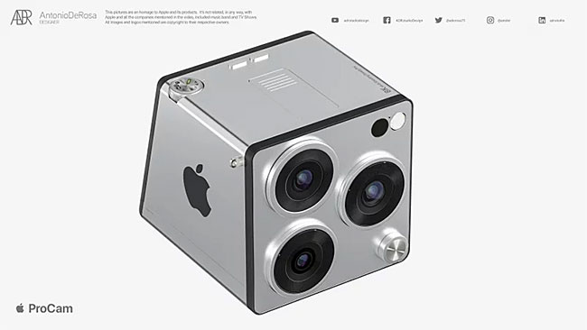 Appleがミラーレスカメラを作るとこうなるかも？「Apple ProCam」