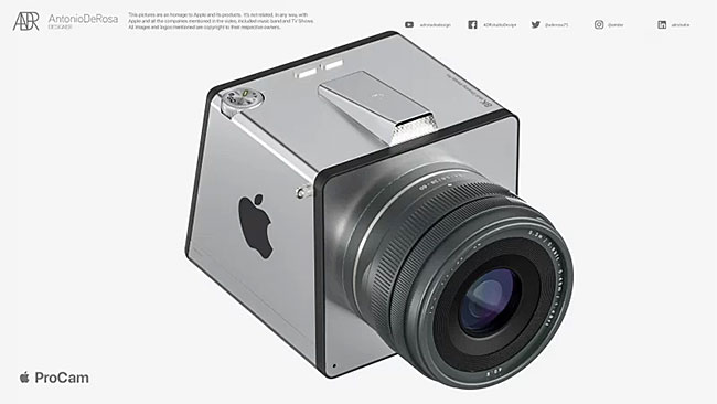 Appleがミラーレスカメラを作るとこうなるかも？「Apple ProCam」