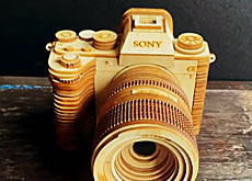 ベトナムのアーティストが作る木製カメラの模型