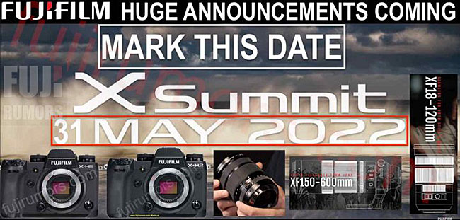 富士フイルムの「X Summit」が5月31日に開催される！？「X-H2S」や「X 