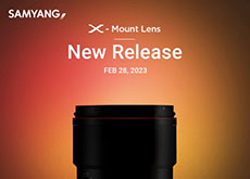 SAMYANGが2月28日に新しいXマウント用レンズ発表すると予告。「SAMYANG AF 75mm F1.8 X」が登場する！？