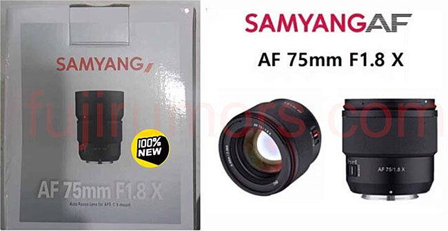 SAMYANGのXシリーズ用レンズ「AF 75mm F1.8 X」のスペック情報！？