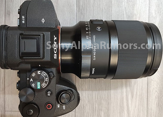 シグマ「50mm F1.4 DG DN｜Art」の全体が確認できるリーク画像