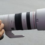 キヤノン「RF70-200mm F2.8 L IS USM Z」の白レンズバージョンのリーク画像。