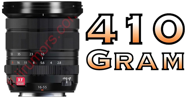 富士フイルム「XF16-55mmF2.8 II」の重さ410グラム！？