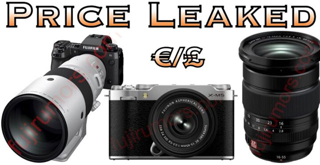 富士フイルム「X-M5」「XF16-55mmF2.8 R LM WR II」「XF500mmF5.6 R LM OIS WR」の価格情報。