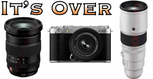 富士フイルムは「X-M5」「XF16-55mmF2.8 R LM WR II」「XF500mmF5.6 R LM OIS WR」の発表後、今年はもうXシリーズやGFXシリーズ関連の発表はしない！？