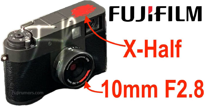富士フイルムのハーフサイズデジタルカメラ「X-Half」には、10mm(フルサイズ換算27mm)F2.8のレンズが搭載される!?
