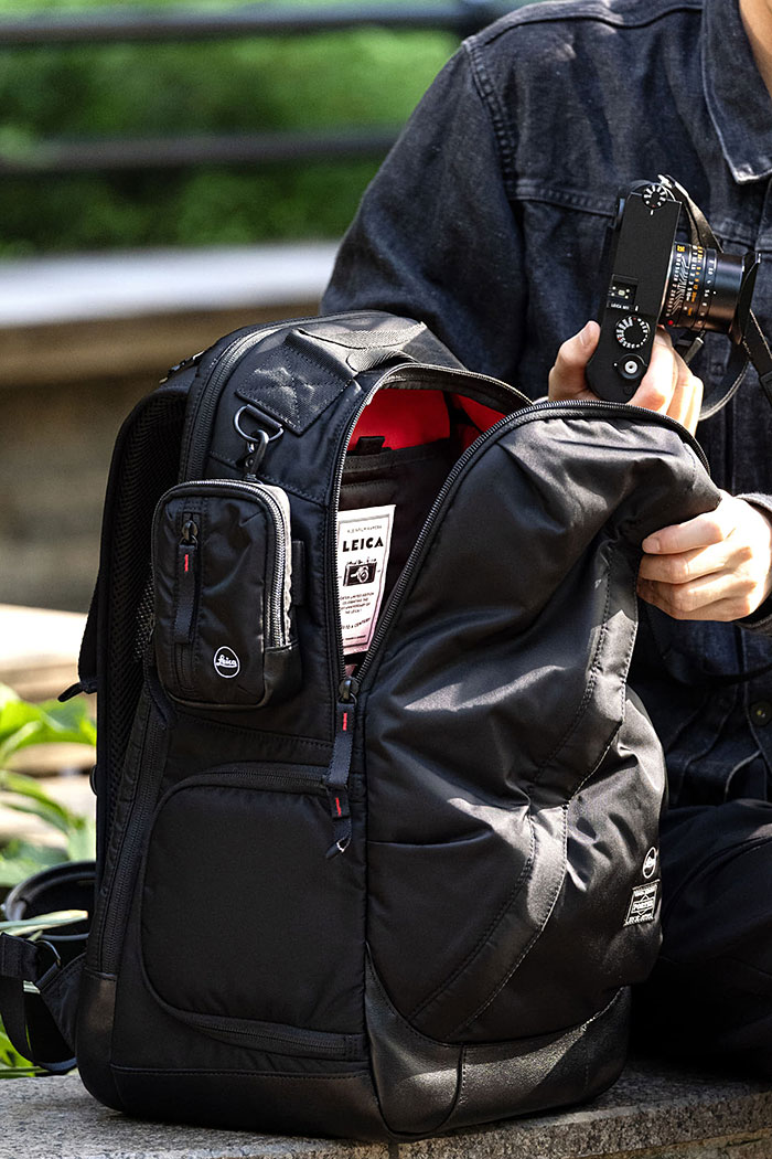 ライカとPORTERがコラボした限定100点のカメラバッグ「Leica x PORTER BACKPACK with CAMERA CASE」