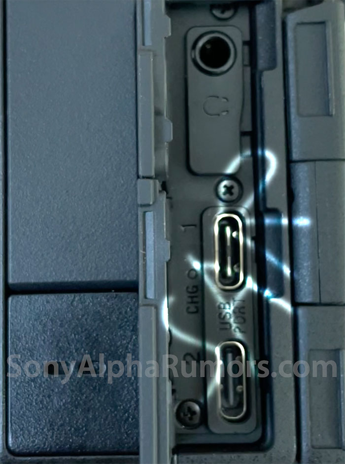 ソニー「α7V」は、マイクロUSBポートが廃止され、USB Type-Cポートが2つ搭載されている模様。