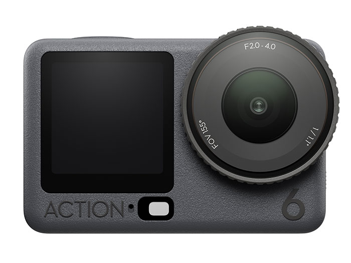 DJIが、初の可変絞り機構を搭載したアクションカメラ「Osmo Action 6」を発表。