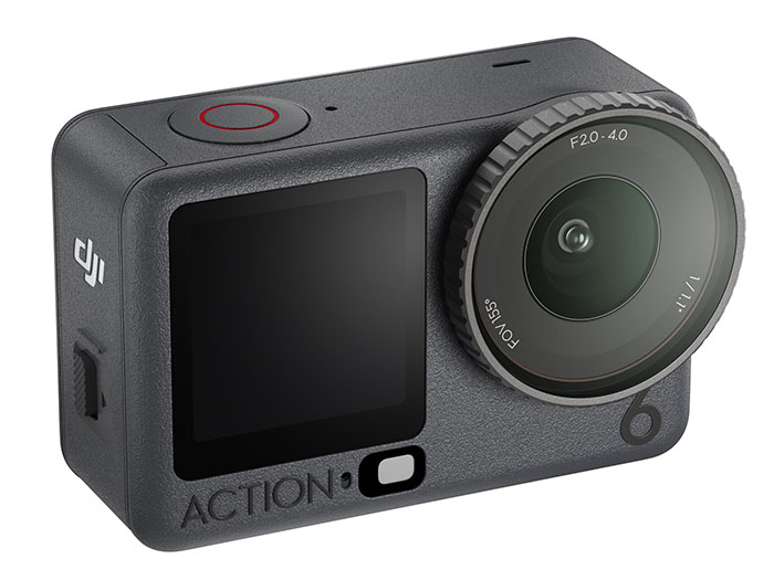 DJIが、初の可変絞り機構を搭載したアクションカメラ「Osmo Action 6」を発表。