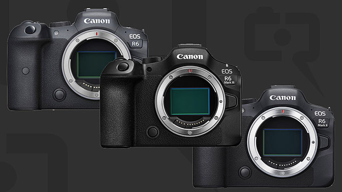 「EOS R6」vs「EOS R6 Mark II」vs「EOS R6 Mark III」。R6シリーズ比較。