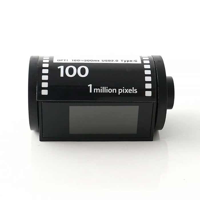 フィルム型デジタルトイカメラ「OPT100 Neo Film」。液晶付きでフィルムケースにも入れられるトイカメラ。