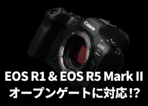 「EOS R5 Mark II」「EOS R1」にファームウェアアップデートで2月に新機能が追加される！？Open Gateに対応！？