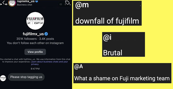 富士フイルムがファンに皮肉な返信？大手ブランドの返信を偽装したスクリーンショットに要注意