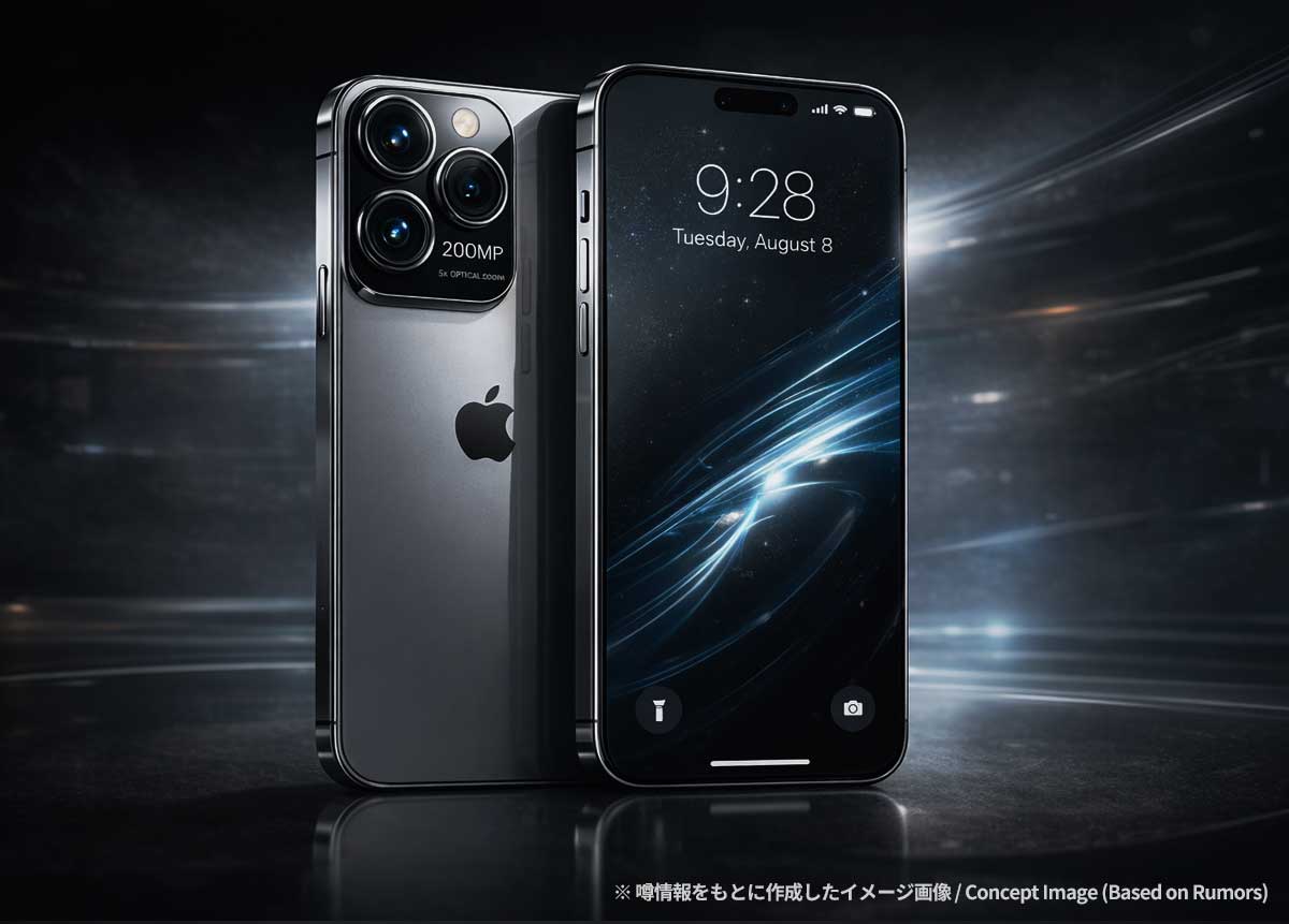 2億画素カメラ搭載のiPhone