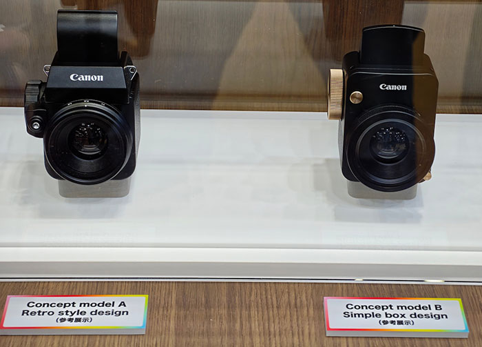 キヤノンがレトロスタイルカメラのコンセプトモデルをCP+2026に参考出展