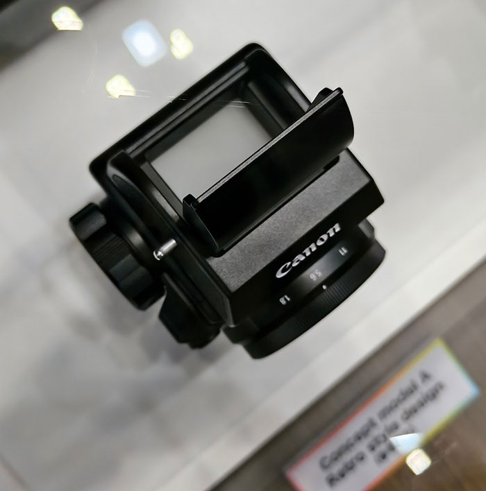 キヤノンがレトロスタイルカメラのコンセプトモデルをCP+2026に参考出展