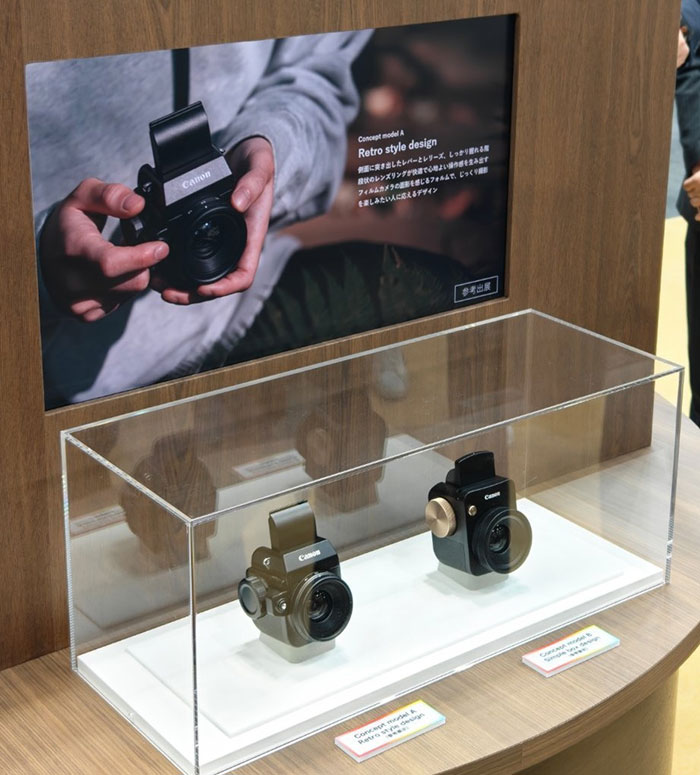 キヤノンがレトロスタイルカメラのコンセプトモデルをCP+2026に参考出展