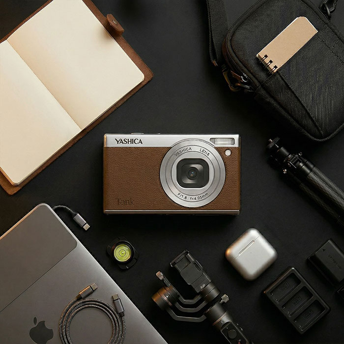 ヤシカ、100ドルの超小型コンデジ「Tank」発表：125g、1/2.8型1200万画素、3インチ回転LCD搭載