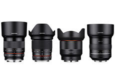 サムヤン「XP85mm F1.2」「AF14mm F2.8 FE」「20mm F1.8 ED AS UMC」「35mm F1.2 ED AS UMC CS」を発売開始。
