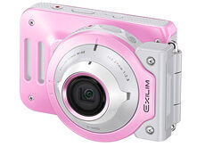 2,000台の限定。ピンクな女子向け分離・合体フリースタイルデジカメ「EIXLIM EX-FR100L」