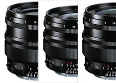 「NOKTON 35mm F1.2 Aspherical SE E-mount」「NOKTON 40mm F1.2 Aspherical SE E-mount」「NOKTON 50mm F1.2 Aspherical SE E-mount」