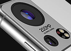 オリンパスのカメラを搭載したサムスンのスマホのレンダリング画像