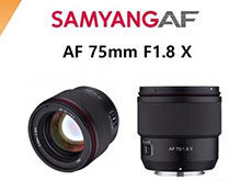 SAMYANG「AF 75mm F1.8 X」
